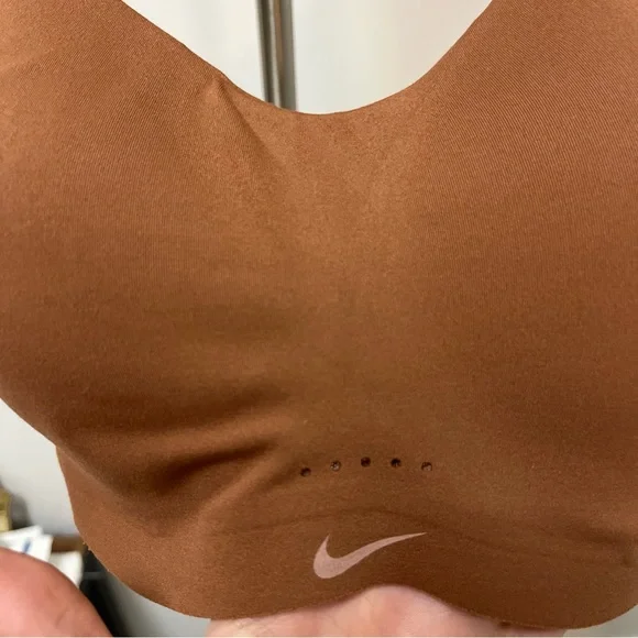 Nike Alate Minimalist Light Support Brown Padded Sports Bra XS Cup F-G Dri-FIT - Picture 6 of 13